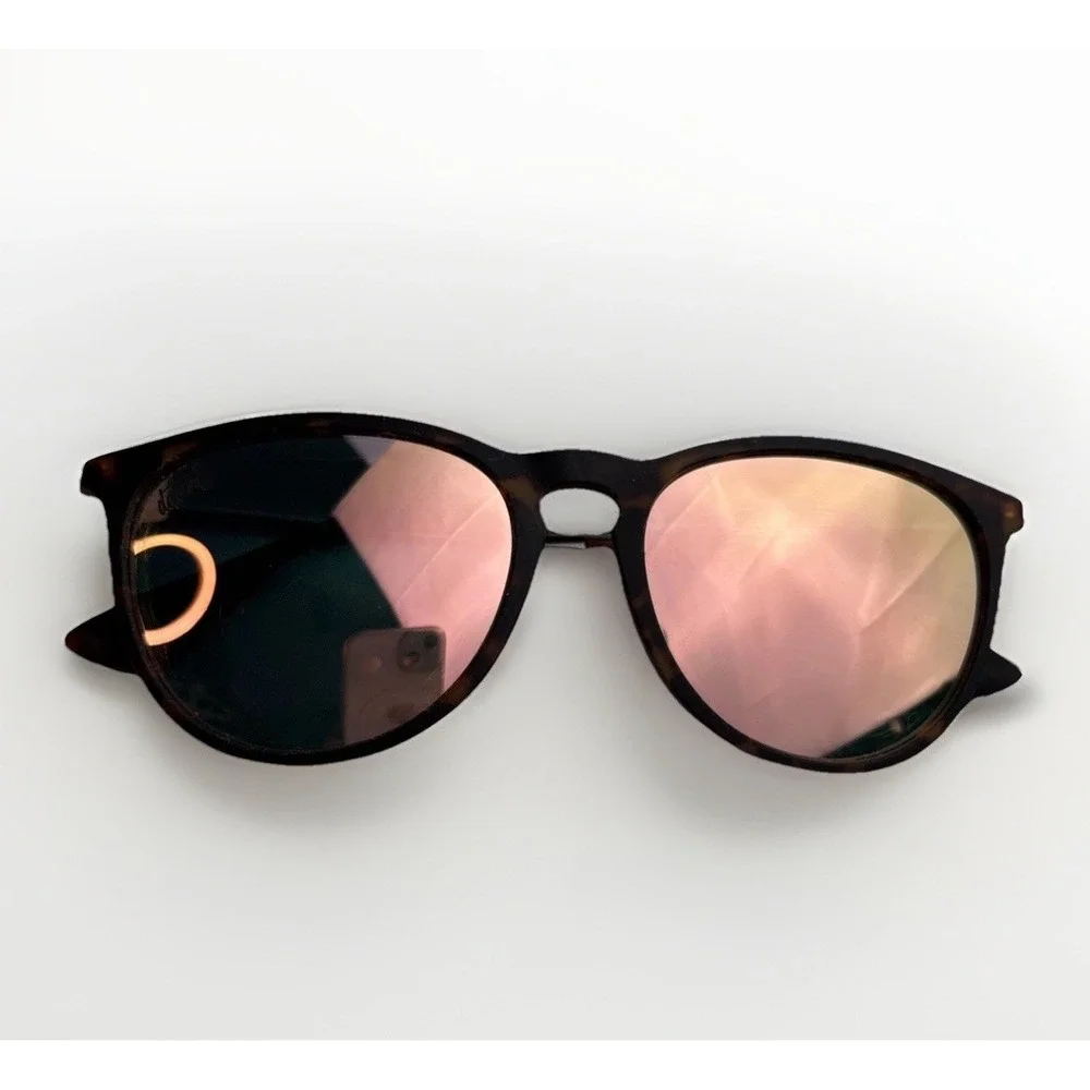 Detour Hurricane‎ Sunglasses Mirrored Polarized Lenses Metal Tortiseshell